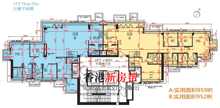 倚南H.BONAIRE户型图 倚南H.BONAIRE户型图