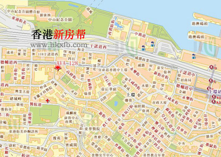 西营盘AVA 128位置图 西营盘AVA 128位置图