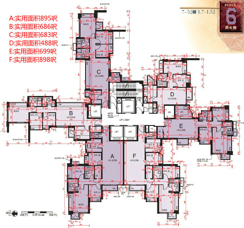 环宇海湾第六座平面图