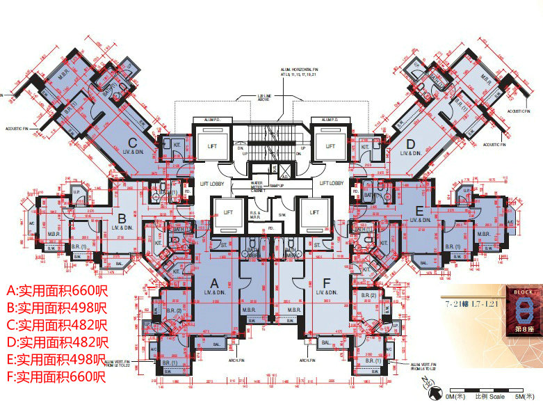 环宇海湾第八座平面图