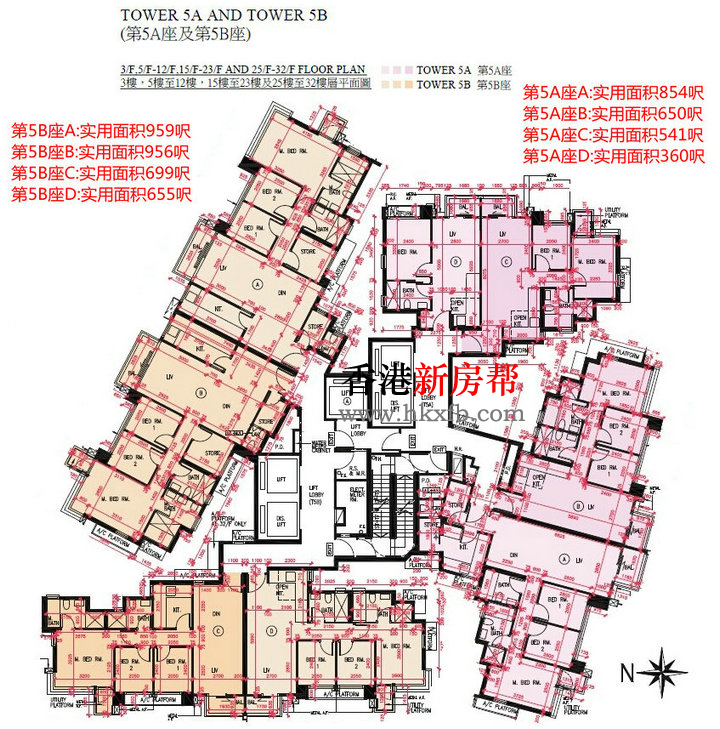 将军澳天晋IIIA第五座平面图