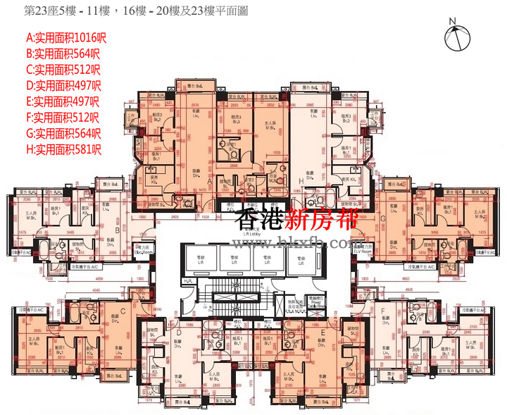 迎海.星湾御23座平面图