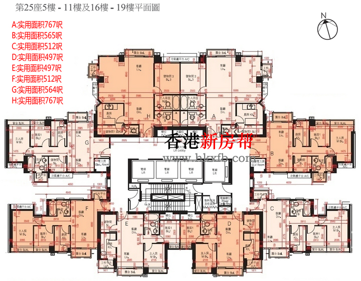 迎海.星湾御25座平面图