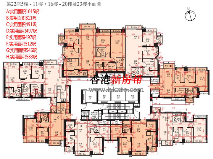 迎海.星湾御22座平面图