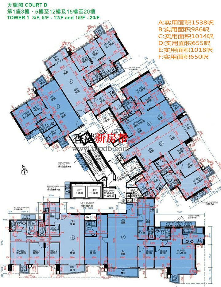 玖珑山天珑阁第一座户型图