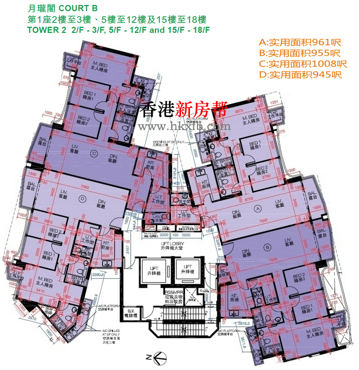 玖珑山月珑阁第一座平面图