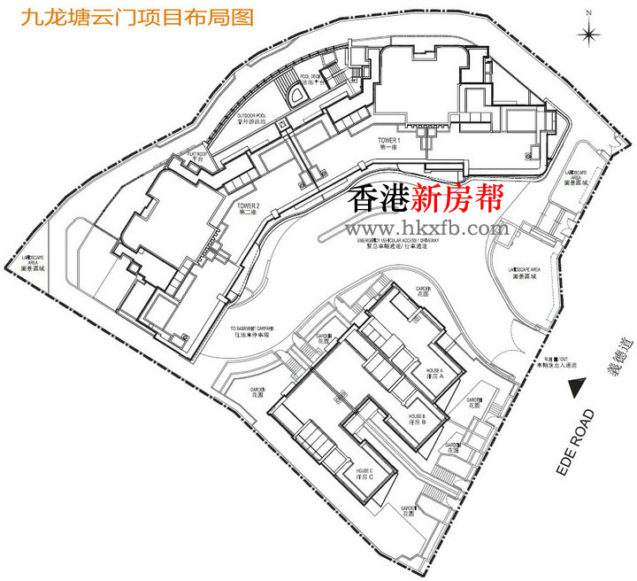 义德道云门项目布局图