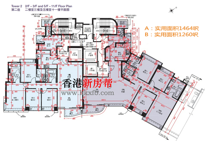 九龙塘云门第二座户型图