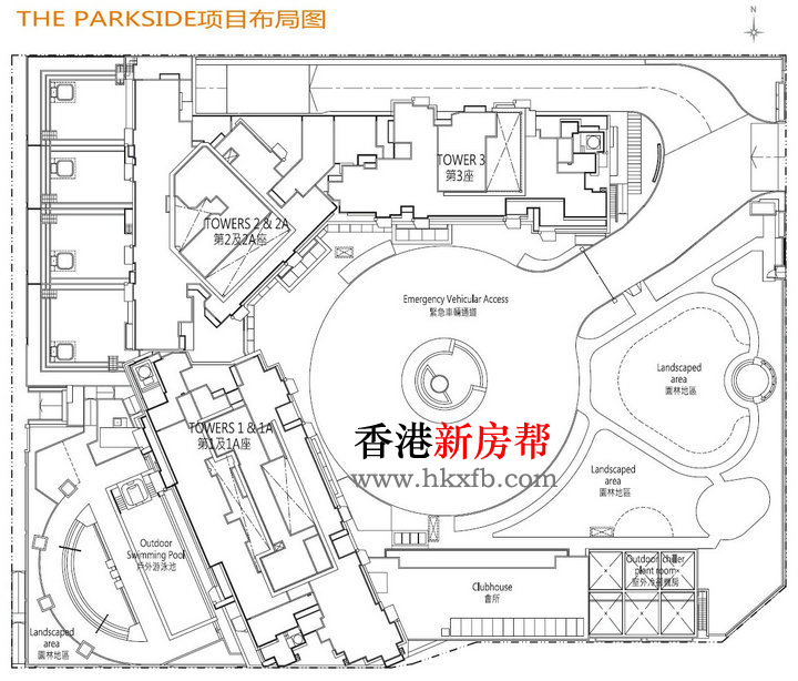 THE PARKSIDE项目布局图