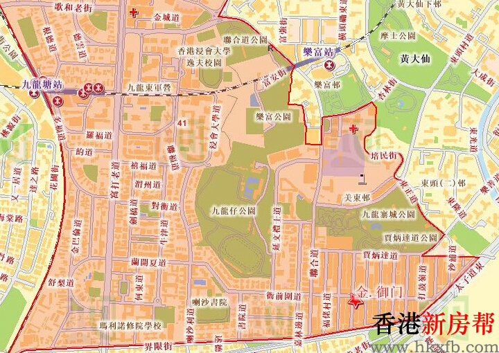 九龙城41校网涵盖区域