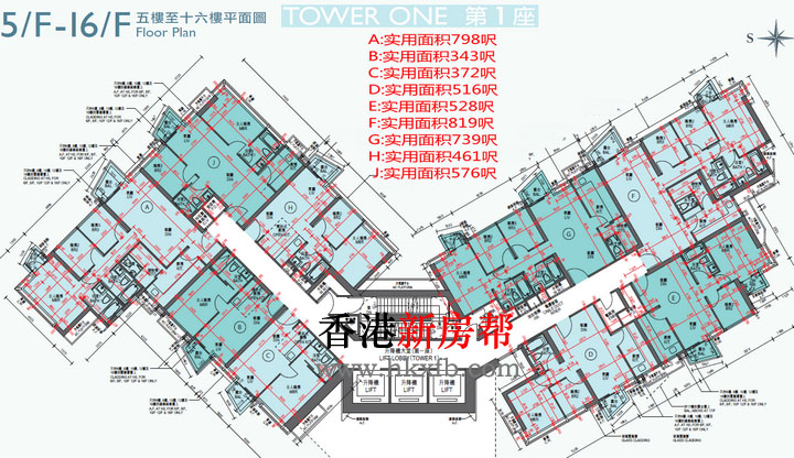 嘉悦第一座平面图