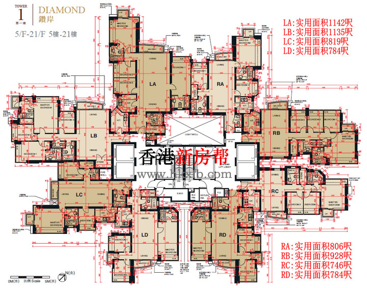 将军澳日出康城3期致蓝天第一座平面图