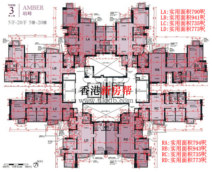 将军澳日出康城3期致蓝天第三座平面图