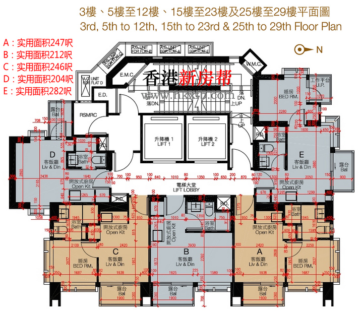 傲形平面户型图