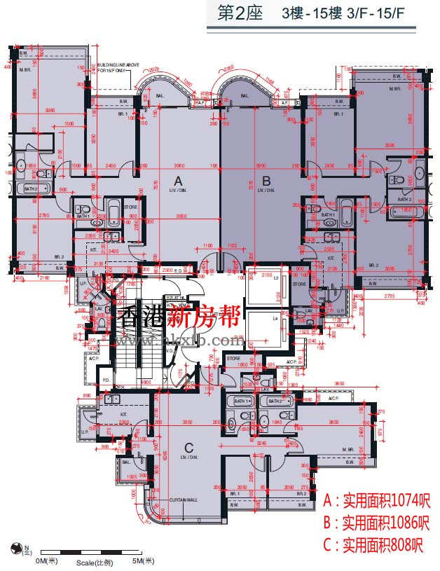 维港.星岸第二座平面户型图