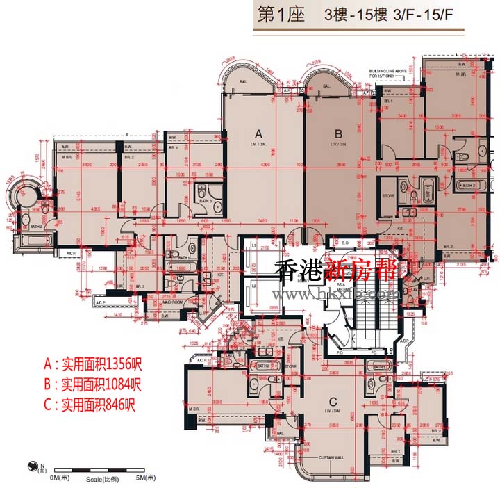 维港.星岸第一座平面户型图