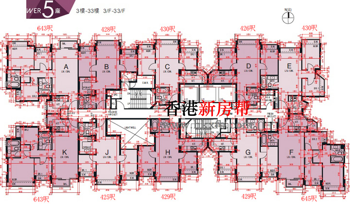 世宙第5座平面户型图