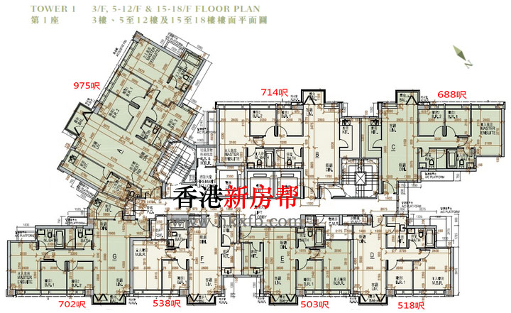 ONE HOMANTIN平面户型图