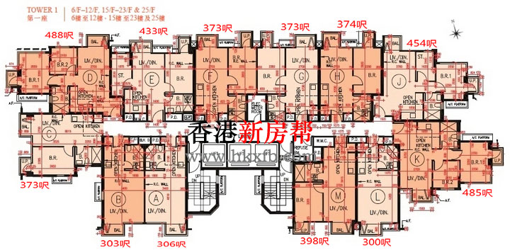 元朗映御平面户型图