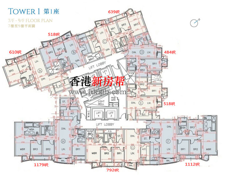 海翩汇平面户型图