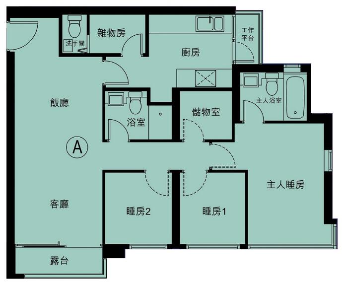 晋海大3房图则