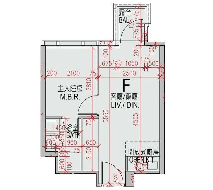 1 30 - 香港新盘:屯门恒大·珺珑湾1房图则解构