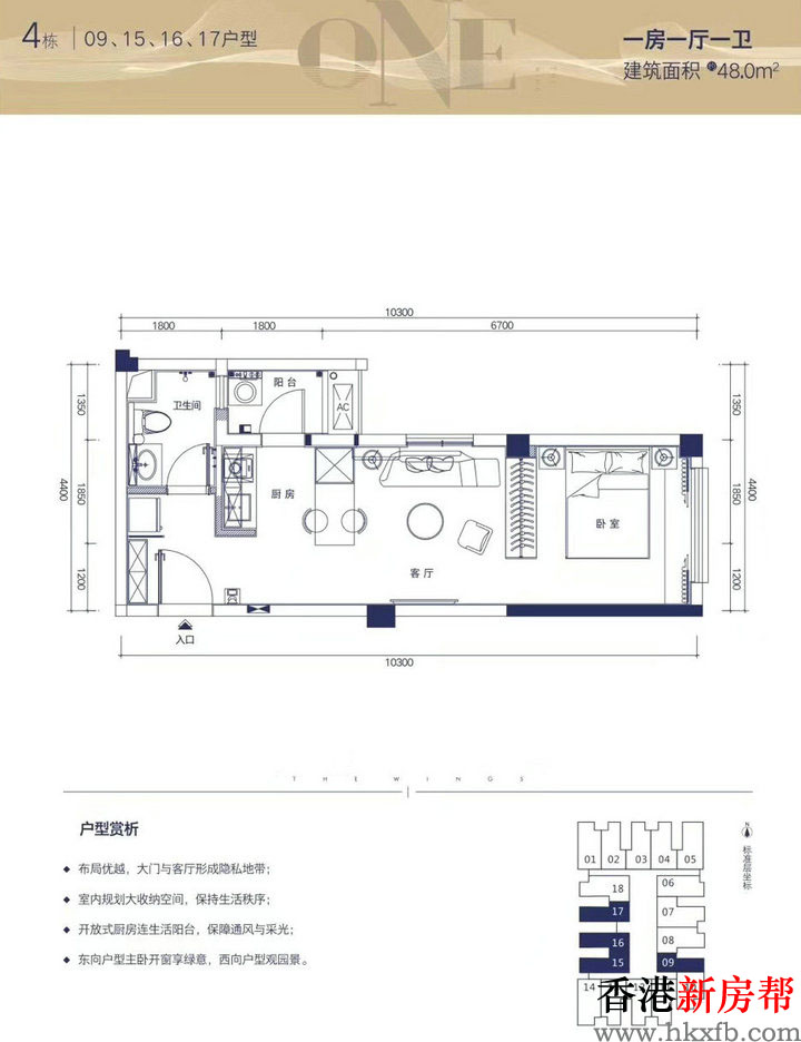 19 - 【润科·前海尚寓】宝安70年产权公寓 48~67㎡现楼带精装