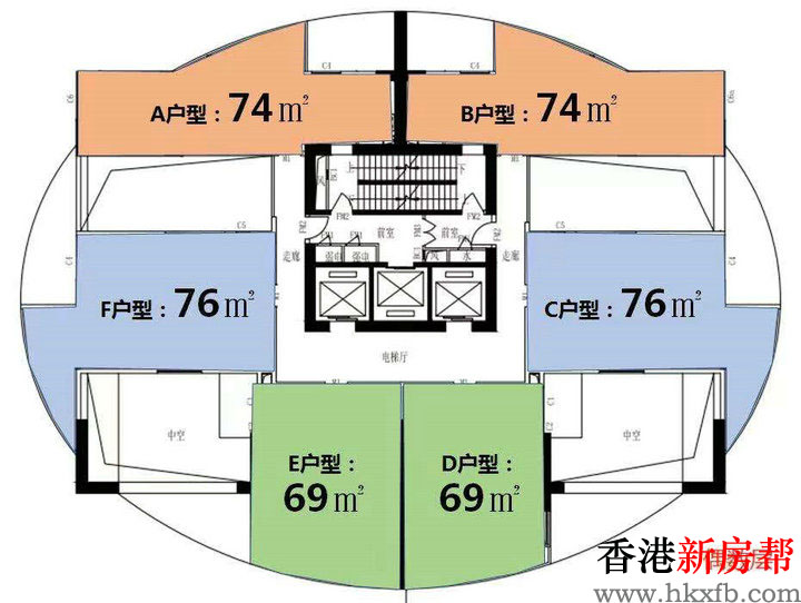 5 2 - 【茂业·德弘天下华府】建面约69~76㎡双地铁臻品两房