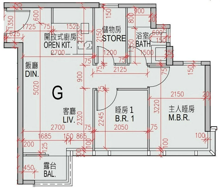 1 8 - 香港新盘:屯门恒大.珺珑湾2期大两房图则解构