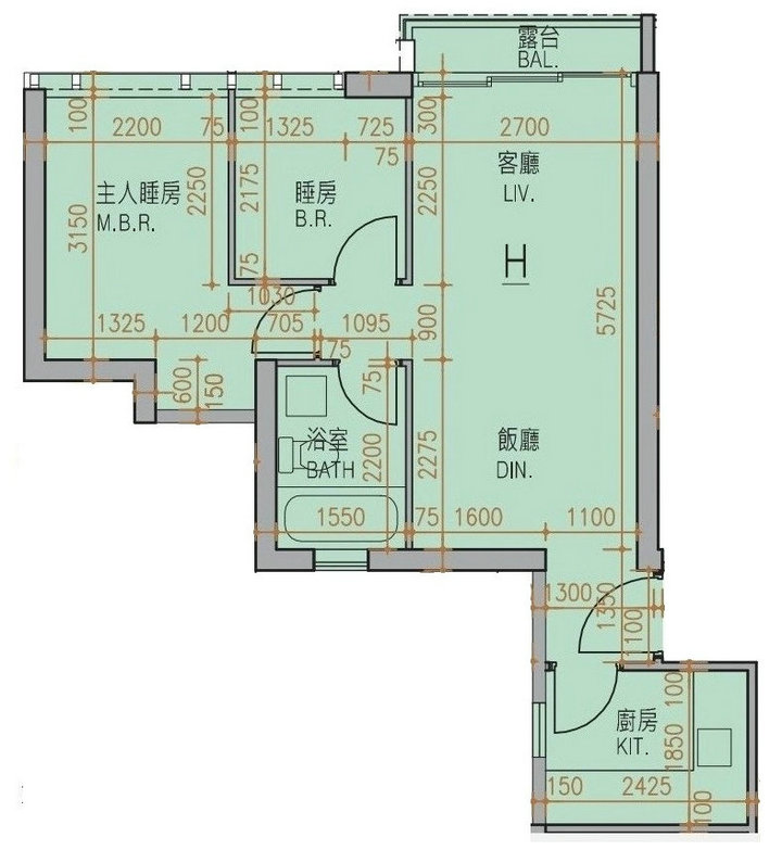 1 19 - 香港新盘:观塘KOKO HILLS两房图则解构