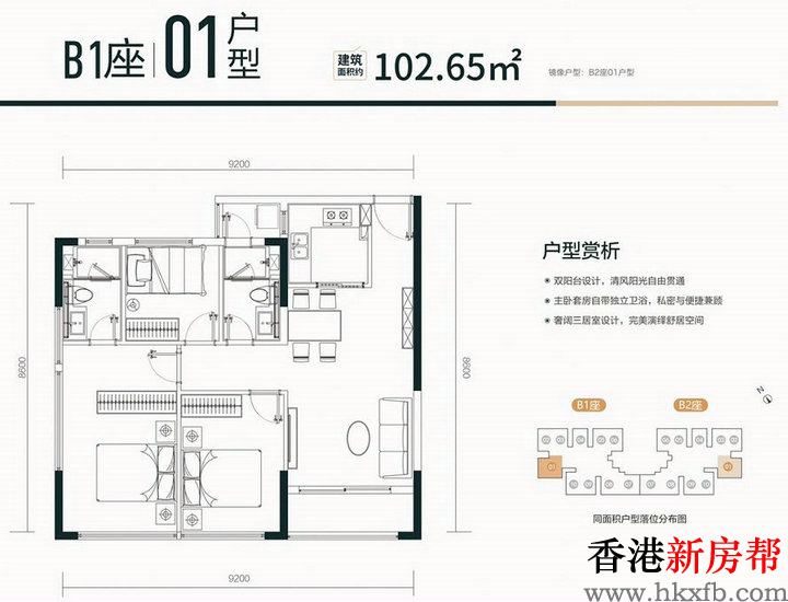 11 3 - 【君成世界湾｜梧桐树广场】公园旁约67~101㎡瞰山美寓