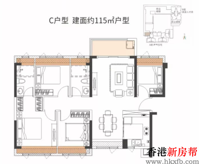 21 1 - 【光明金茂广场】光明芯·公园里·地铁旁89~115m²精装雅宅