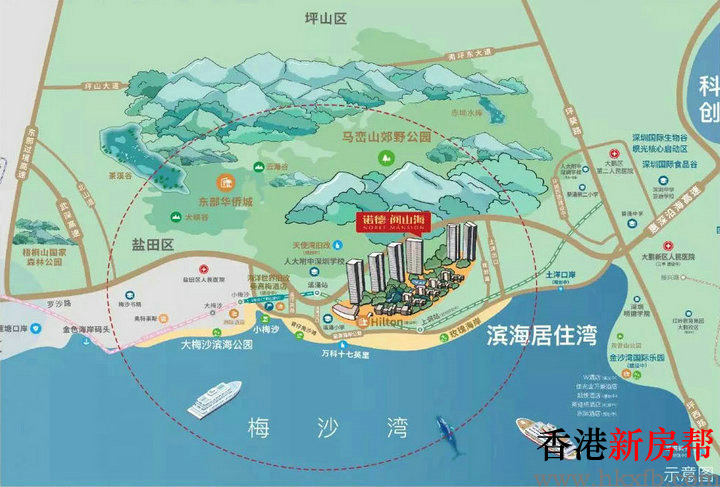 42 1 - 【诺德阅山海】梅沙湾海景豪宅86~185㎡2~4房山海阔邸